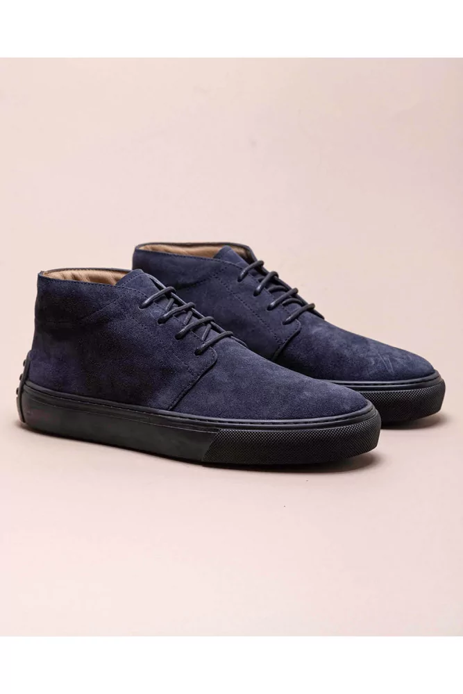 Polako Cassetta Casual of Tod s BLue boots with laces and rubber