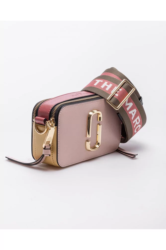 Snapshot of Marc Jacobs - Dark and light pink colored bag made of leather  with shoulder strap for women