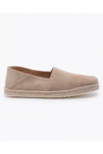 Suede & Python Leather Espadrille Shoes