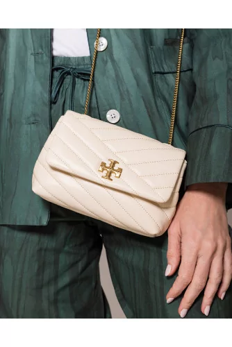 Tory Burch Kira Mini Quilted Leather Shoulder Bag