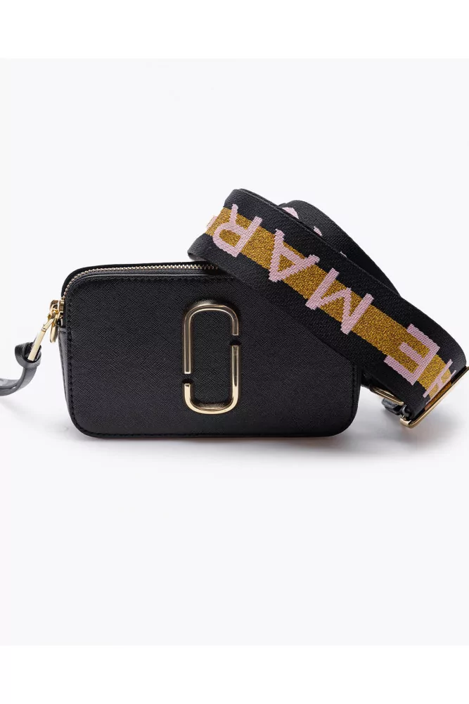 Snapshot of Marc Jacobs - Black rectangular bag made of leather with  shoulder strap for women