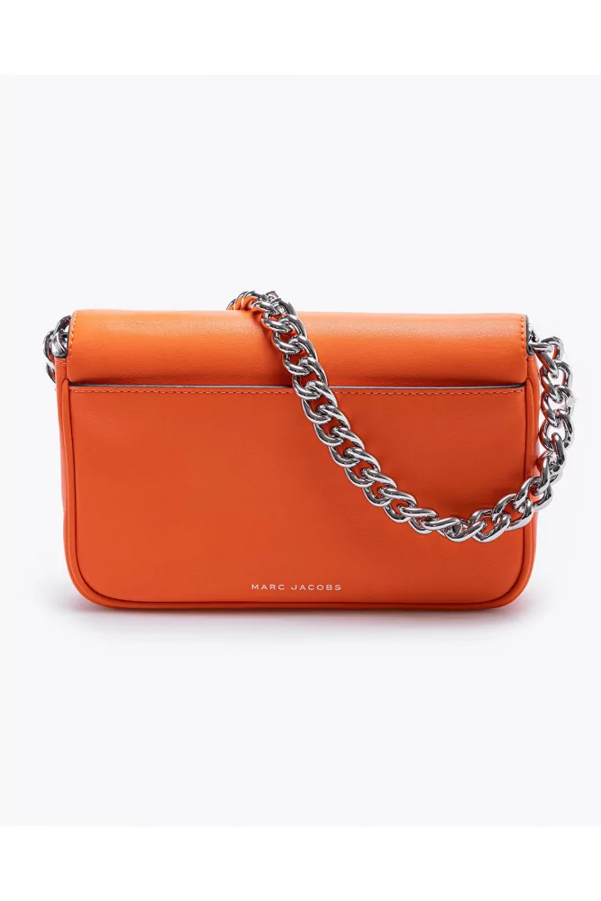 The J Marc Shoulder Bag of Marc Jacobs - Orange leather bag with flap and  shoulder strap for women