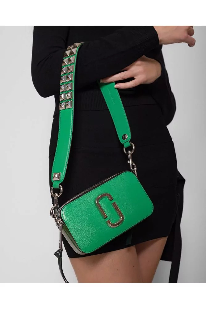 Marc Jacobs Green Snapshot Leather Cross Body Bag