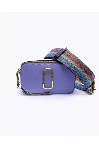 Marc Jacobs - Snapshot - Light purple, grey and cream leather bag with  shoulder strap for women
