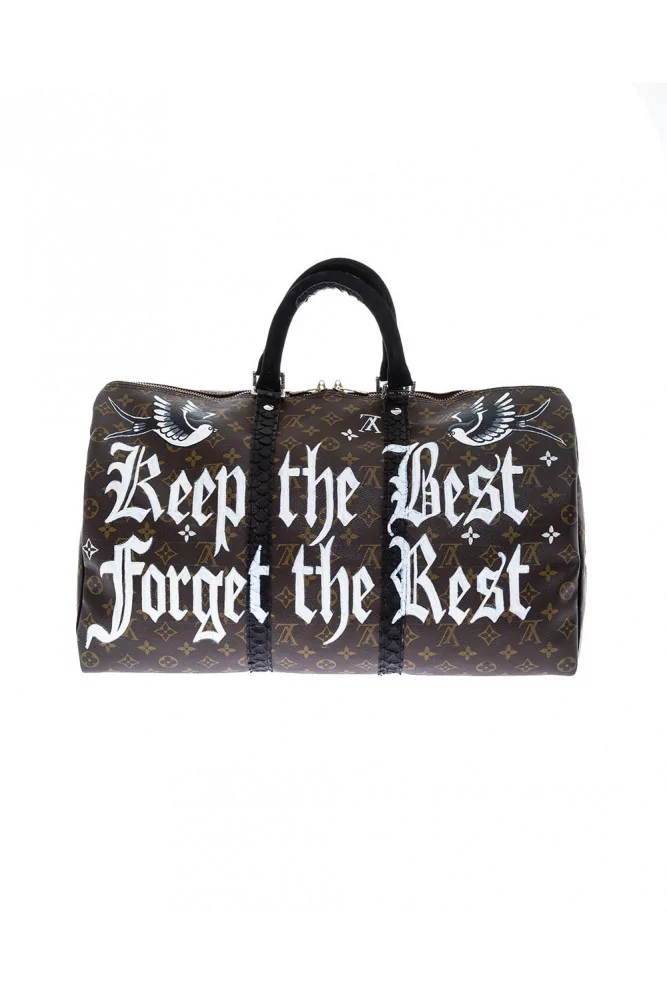 Tiger + keep the best forget the rest of Philip Karto - Customized Louis  Vuitton bag 50cm for women