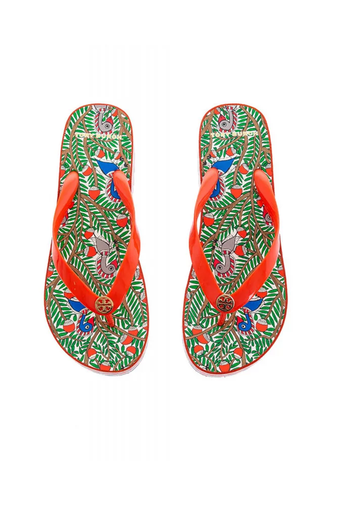 Achat Tory Burch Multicolor platform flip flops Tory Burch for