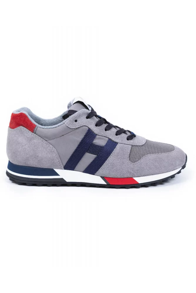 H86 Run of Hogan - Multicolored leather, suede and textile sneakers ...