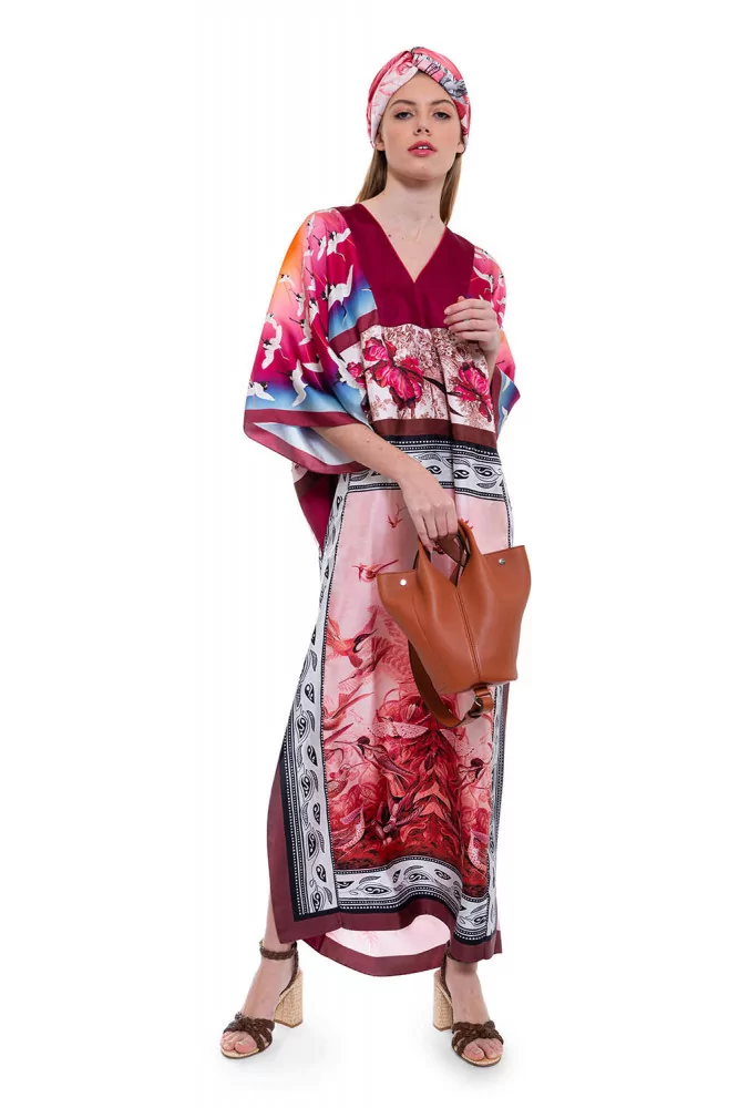 kimono style dress long