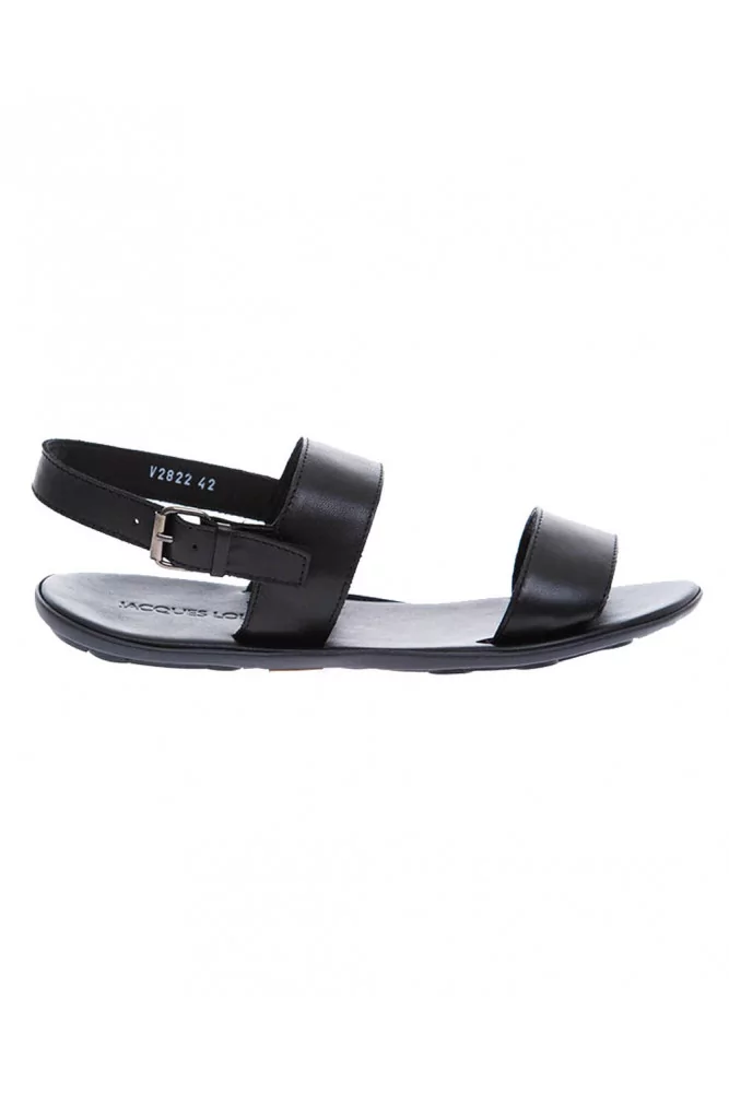 men's two strap leather sandals