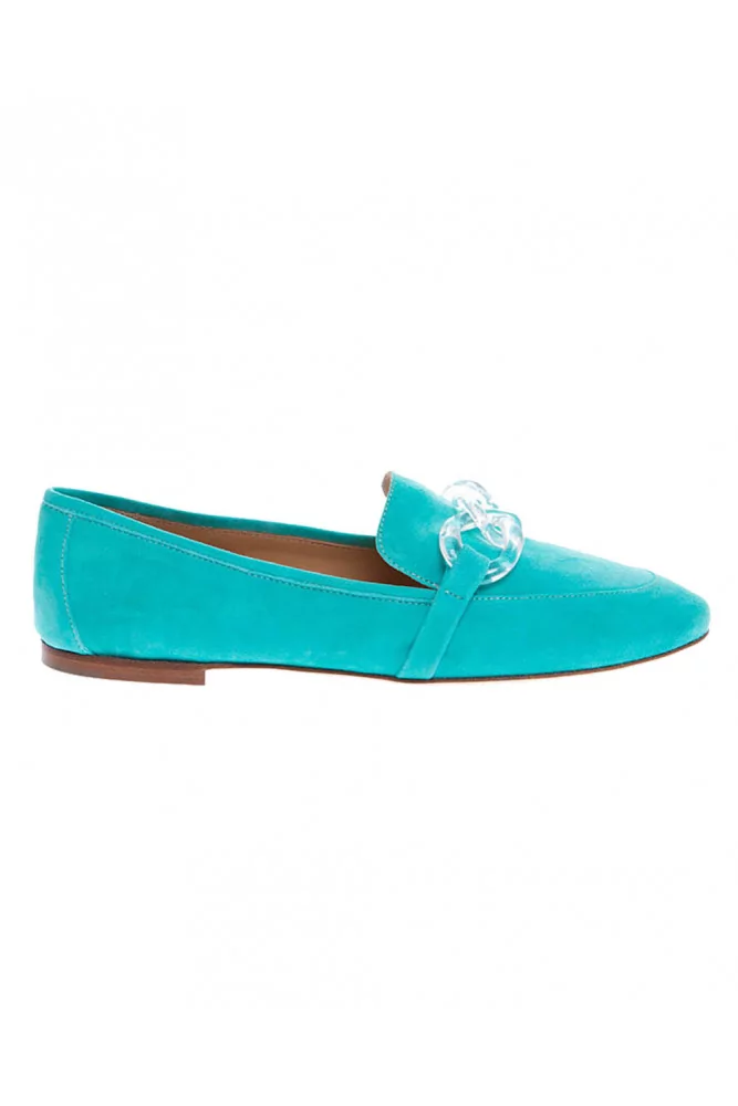 turquoise moccasins