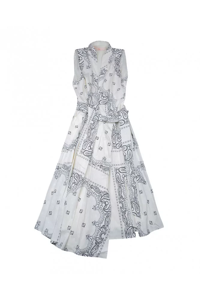 tory burch printed silk wrap dress